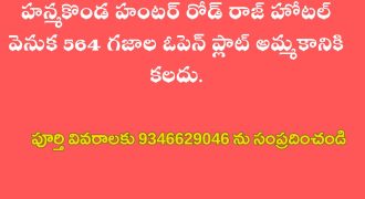 564 Sq. Yards Open Plot for sale at Hunter Road, Hunamkonda