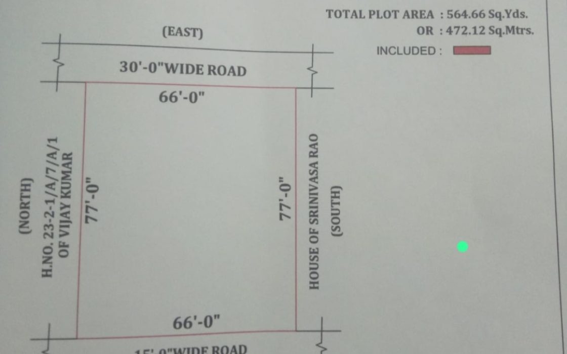 564 Sq. Yards Open Plot for sale at Hunter Road, Hunamkonda